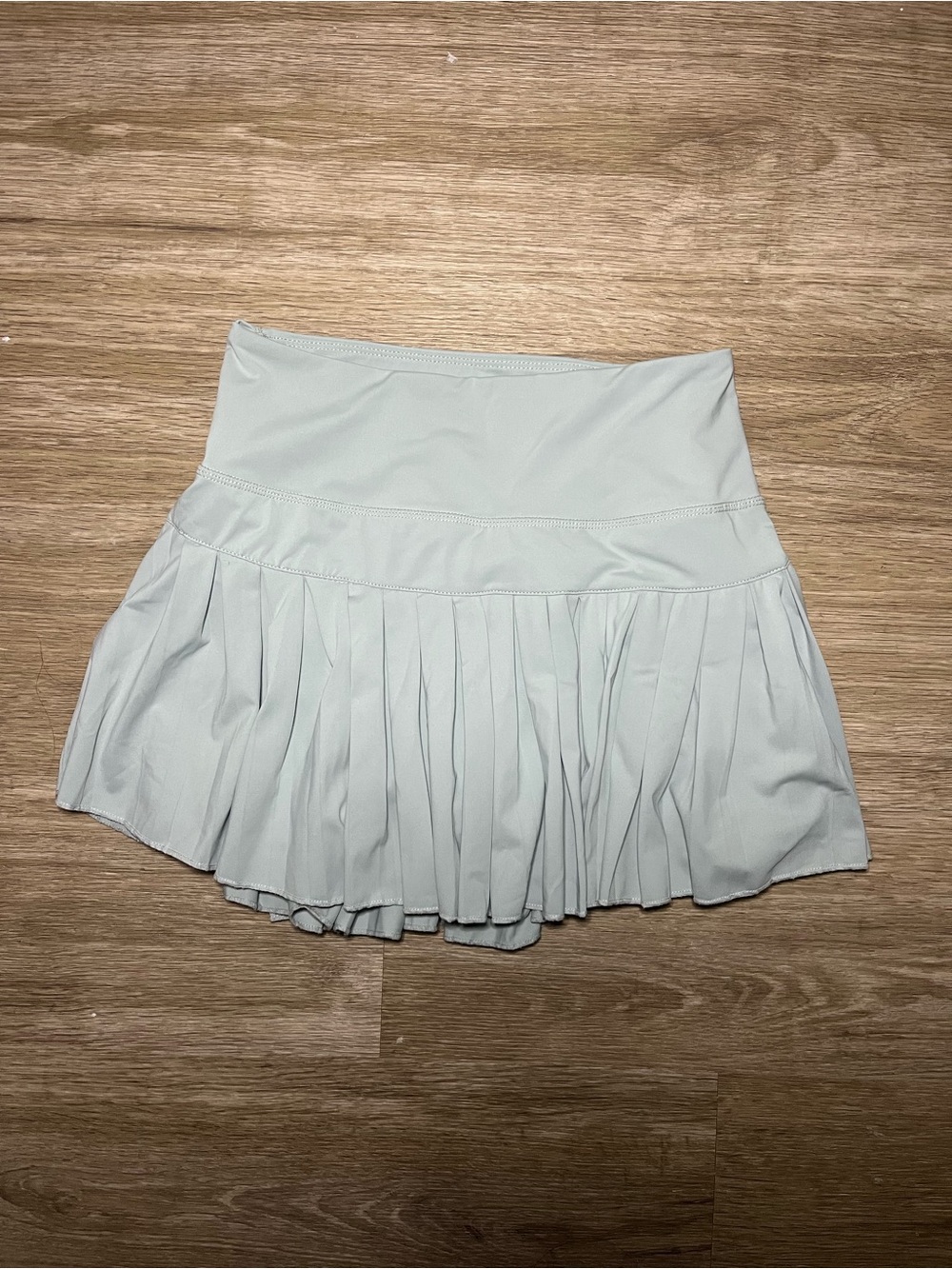 Gold Hinge Light Turquoise Pleated Tennis Skirt Built-In Shorts Size XS